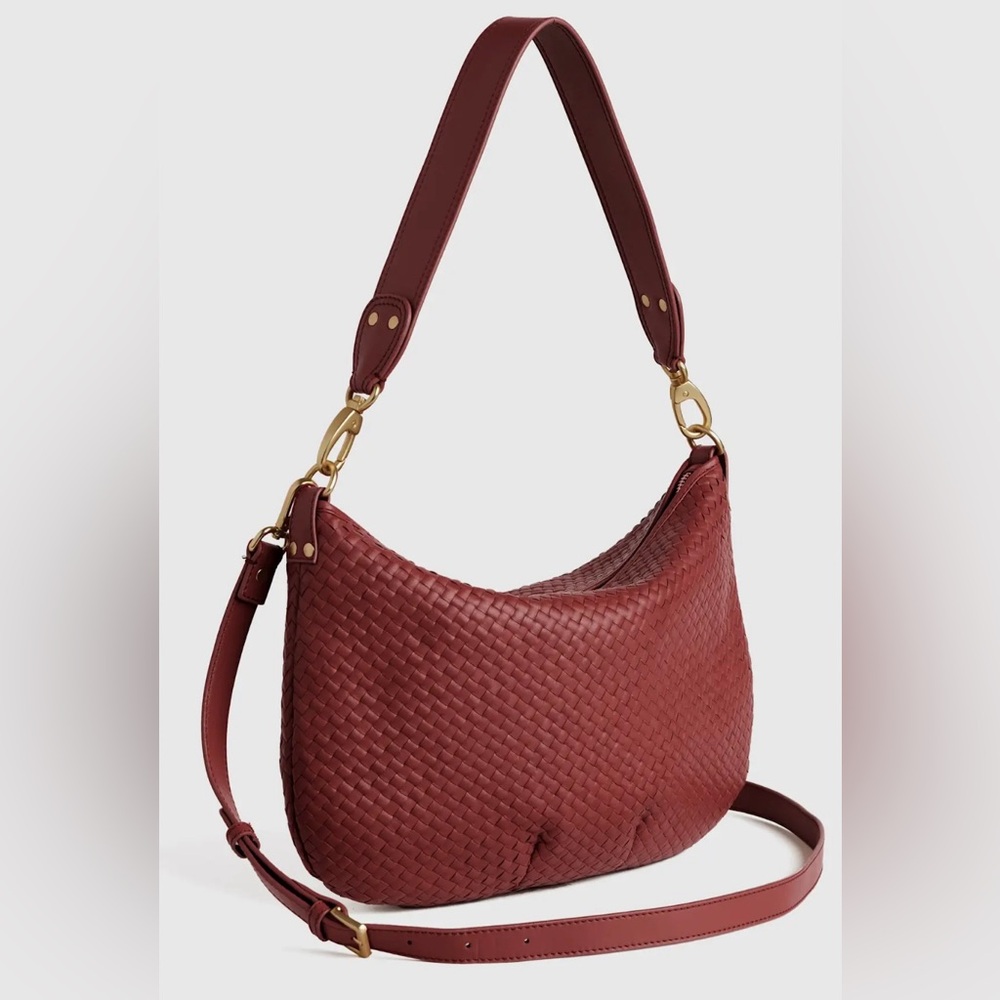 Quince Italian Leather Convertible Shoulder Bag